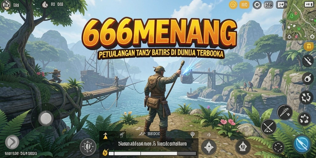 Tampilan gameplay <strong>666MENANG</strong> yang menampilkan dunia terbuka yang luas.