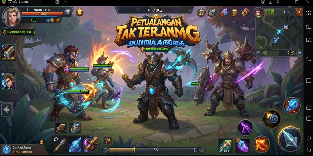 Tampilan gameplay epik dari 77AG dalam aksi ARPG.