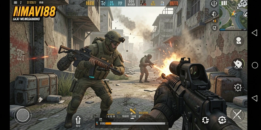 Gameplay seru di AMAVI88 dengan aksi tembak-menembak menegangkan.