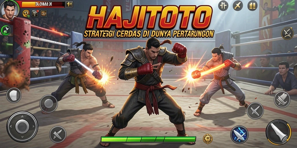 Tangkapan layar gameplay HAJITOTO yang menunjukkan pertempuran strategi yang intens.