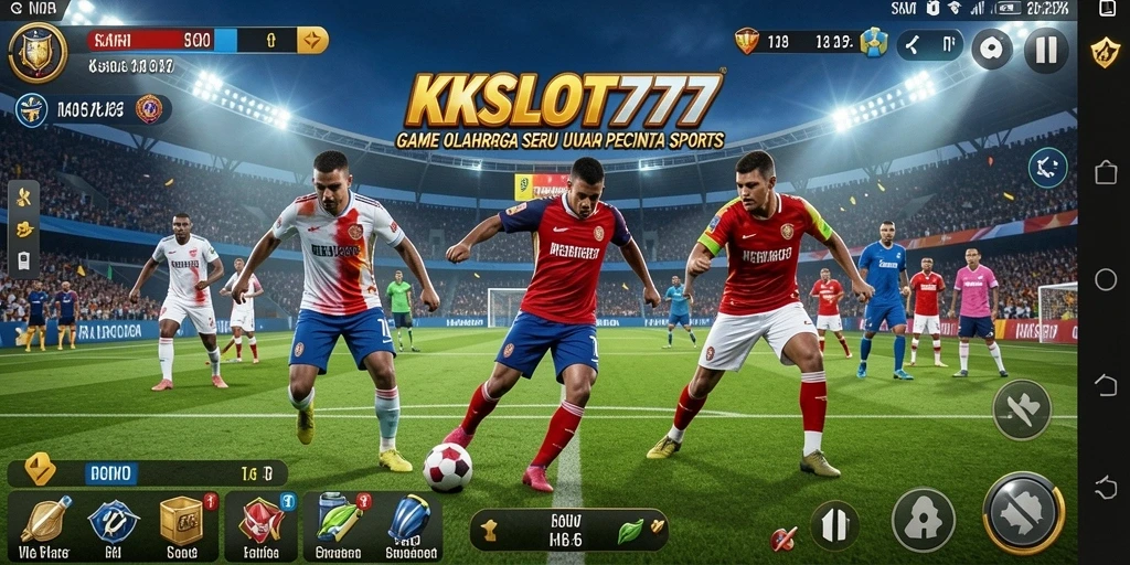 Gameplay seru KKSLOT777 yang menggambarkan berbagai aktivitas olahraga.