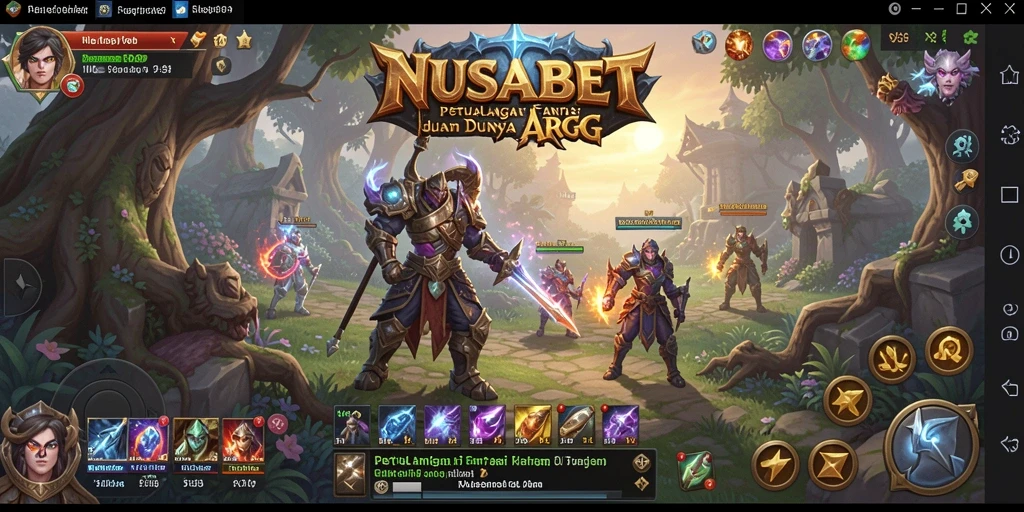 Tampilan gameplay seru di NUSABET dengan pertarungan epik dan grafis yang memukau.