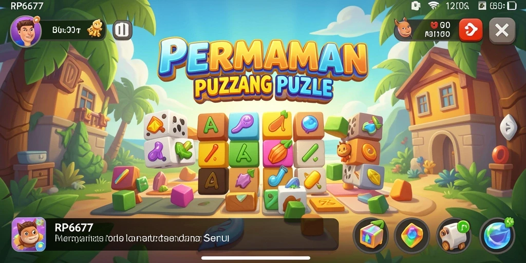 Tampilan gameplay seru dari RP6677 dengan teka-teki menantang.