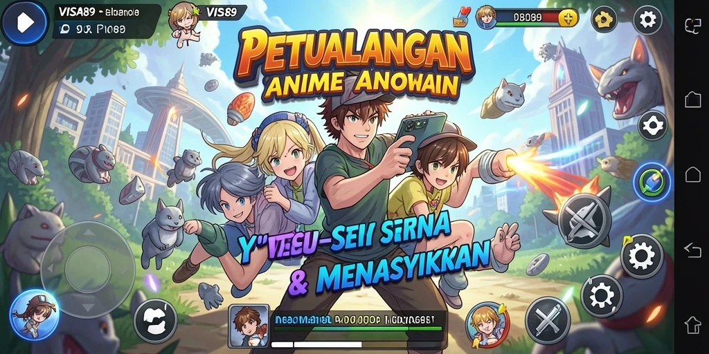 Tampilan gameplay menarik dari game Anime VISA89.